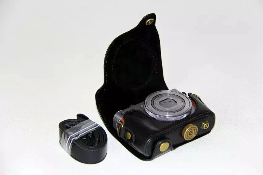 PU Leather Camera Case Bag Cover For Canon PowerShot G9X/II G7X2/G7X3 M50 II R50 - Image 4 of 4