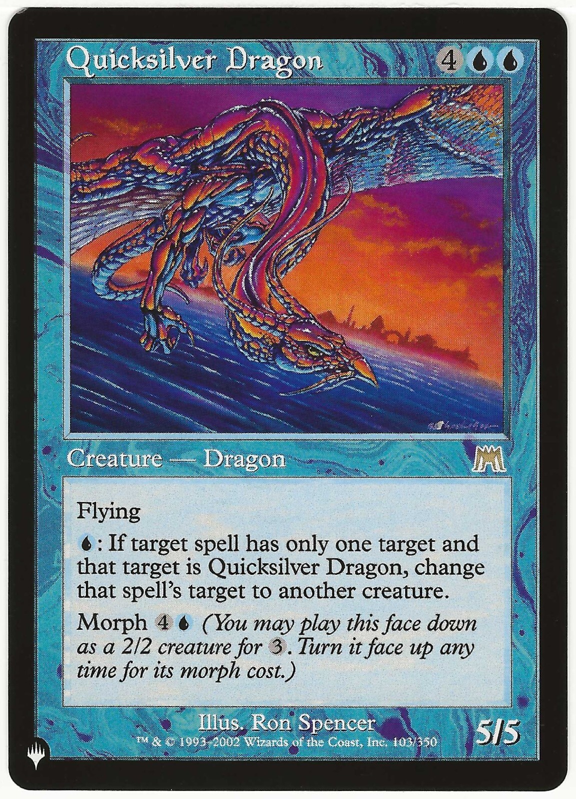 MTG Quicksilver Dragon The List Onslaught Rare NM