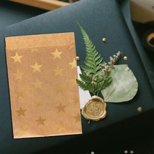 10 Goldsterne Geschenktüten / Weihnachtstüt...
