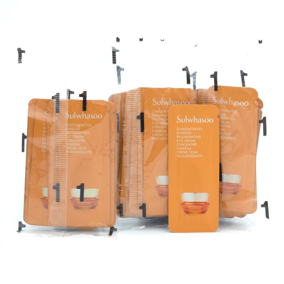 Crema de ojos rejuvenecedora de ginseng concentrado Sulwhasoo 1 ml x 36 piezas K-Beauty Foto 3 de 4