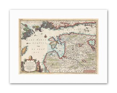 Karte Livland Kurland Finnland Estland Lettland Historisch Reisen Leinwand Kunstdruck