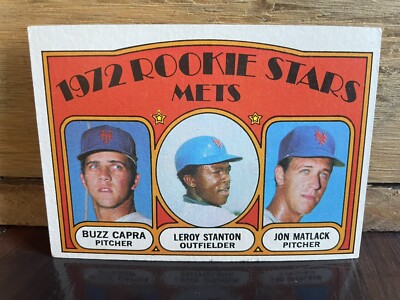 BUZZ CAPRA 1972 TOPPS 1972 Rookie Stars # 141 NEW YORK METS
