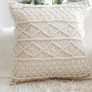 macrame cushion cover