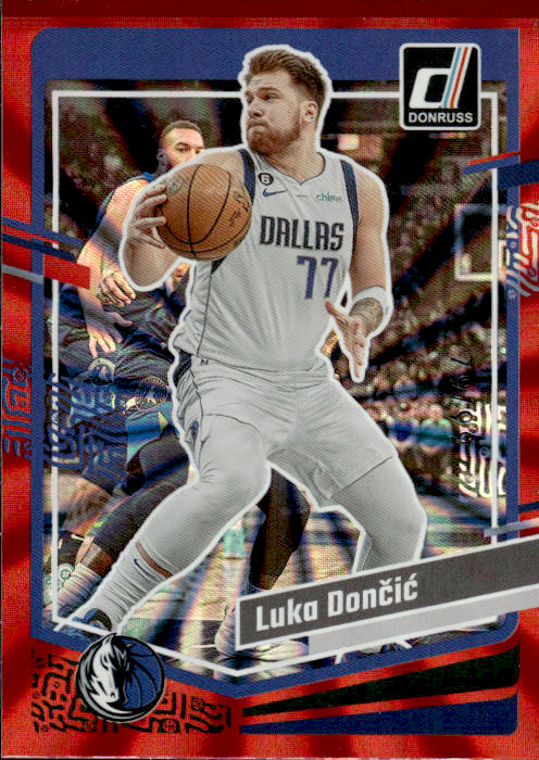 2023-24 Donruss Red Laser Holo #141 Luka Doncic MAVERICKS /99