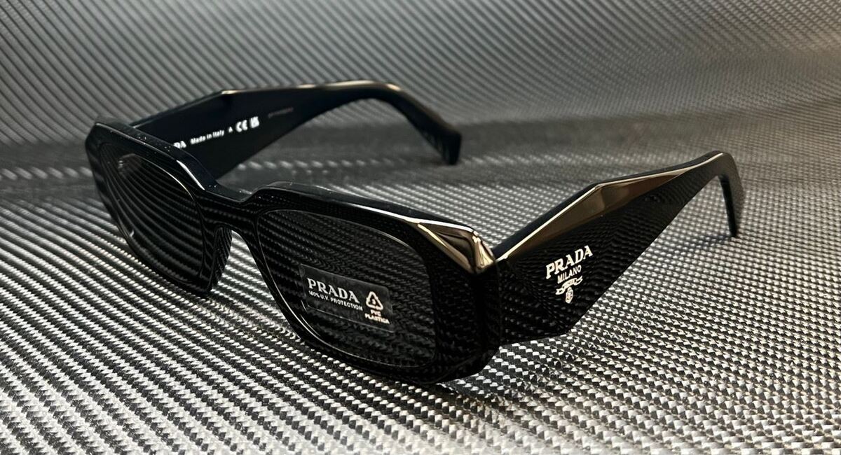 PRADA PR 17WS 1AB5S0 Black Grey Women's 49 mm Sunglasses PRADA PR 17WS 1AB5S0 Black Grey Women's 49 mm Sunglasses