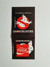 ADESIVO COCA COLA GHOSTBUSTERS STICKER AUTOCOLLANT VINTAGE 80s ORIGINAL