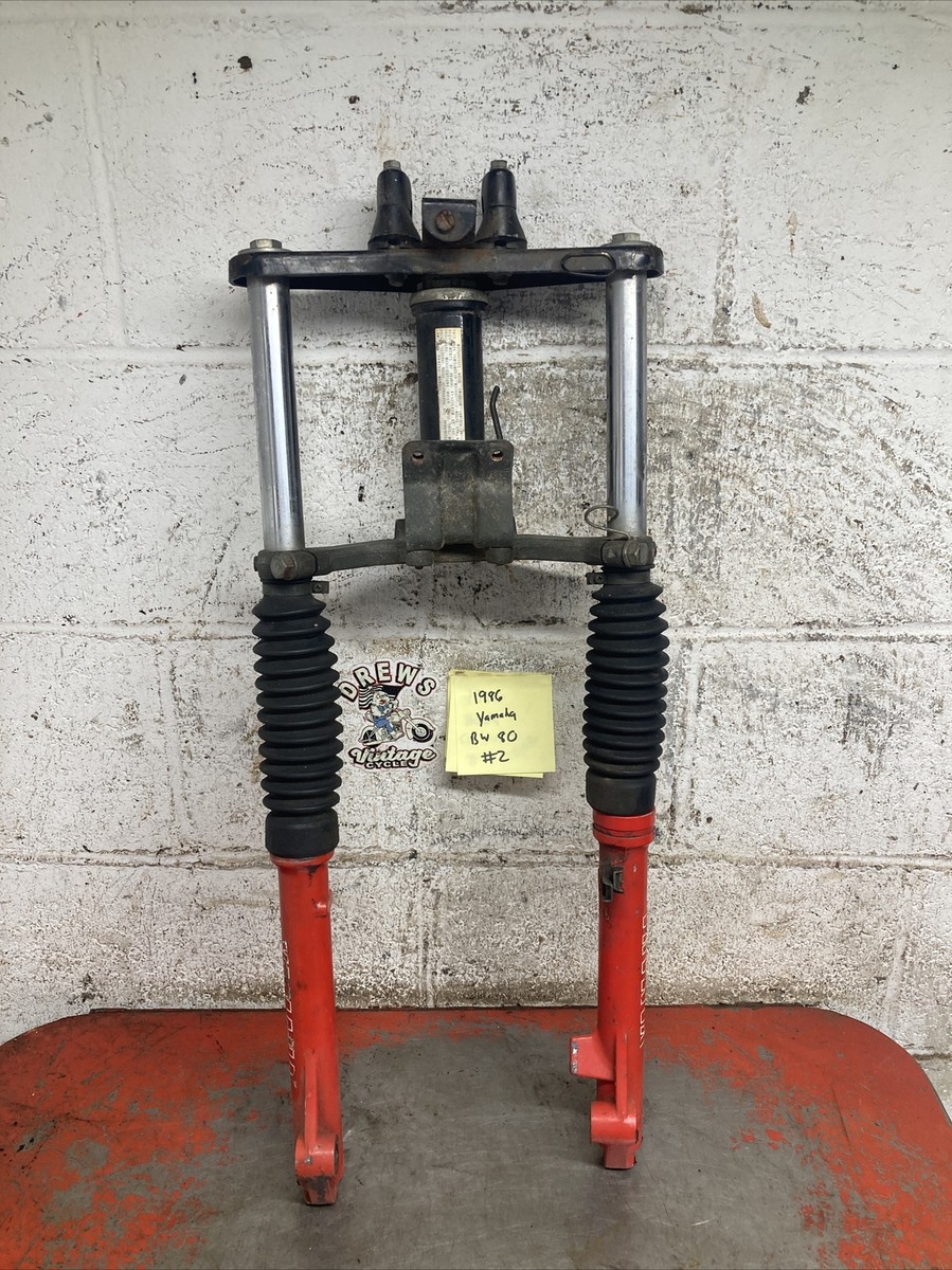 80's YAMAHA メカニカルスタッフ つなぎL ヤマハ発動機 ビンテージ 1986 Yamaha Bw80 Bw 80 Front End Forks Triple Trees | eBay