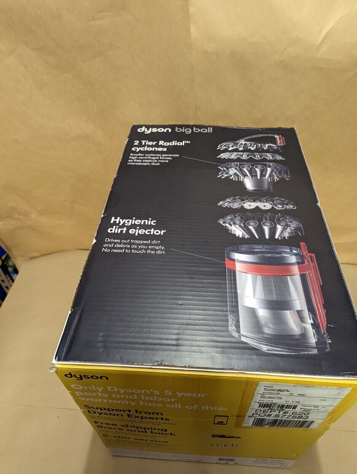 NIB! Dyson Big Ball Multifloor Canister Vacuum Cleaner CY23 Yellow