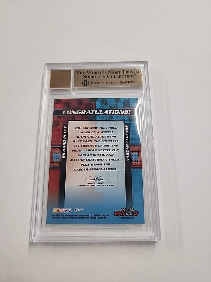 Richard Petty 2005 Wheels Auto BGS 9.5 Autograph ZF - Image 2 of 2