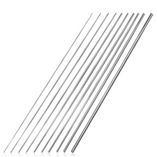 56pcs Solid Round Rod 304 Stainless Steel 1mm-3mm x 300mm for RC DIY Craft