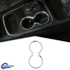 Chrome Front Gear Side Cup Holder Cover Trim Ring Bezel For Dodge Durango 2011