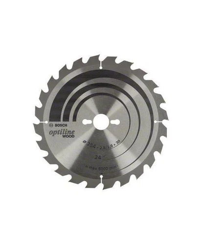 Bosch Optiline Wood Kreissägeblatt 254 x 2,6/1,6 x 30, 24 Zähne 260883841