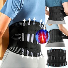 Back Brace Lower Back Waist Lumbar Support Belt Pain Relief Men Women Sciatica