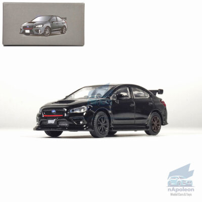 #ad 1:64 Subaru WRX STI S207 Model Car Alloy Diecast Vehicle Collection Gift Black $26.99