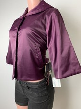 Millard Fillmore Burgundy Crop Top Jacket Women’s Size Xs