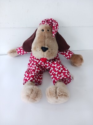 VINTAGE  1997 Sweet Stuff Doze CLOTHES  Plush Stuffed Animal Dog Zip Storage 18 