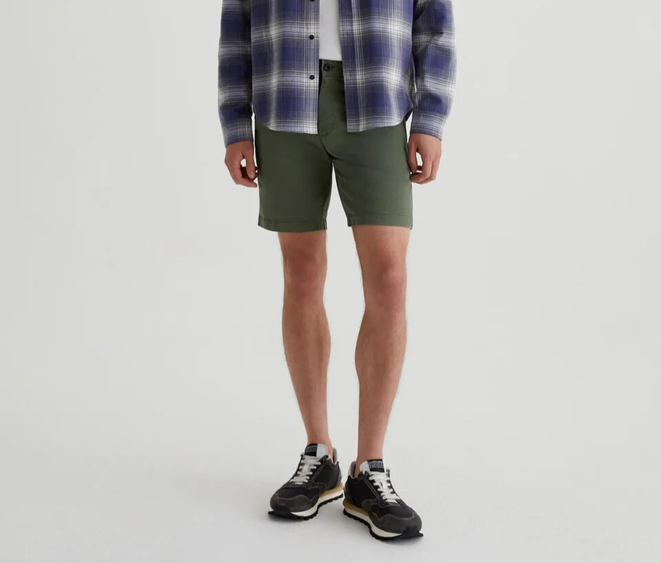 Шорты из хлопчатобумажной смеси Ag Griffin 10, сшитые по индивидуальному заказу, Цена 135 долларов , Размер 33