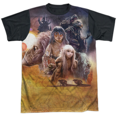 Dark Crystal Painted Poster Adult Halloween Costume T Shirt (Black Back), S-3XL
