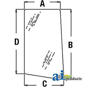 Reliable Aftermarket Parts LH Cab Glass Door For John Deere Tractors – 6110, 6210, 6400, 6600, 7520
