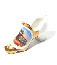 Vintage Porcelain Shoe Souvenir- “The Post Office, Hackensack New Jersey”