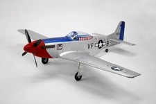 Dynam P 51 Mustang Fred Glover EPO 1200mm rot RTF V2.1 Komplett Set Warbird WWI
