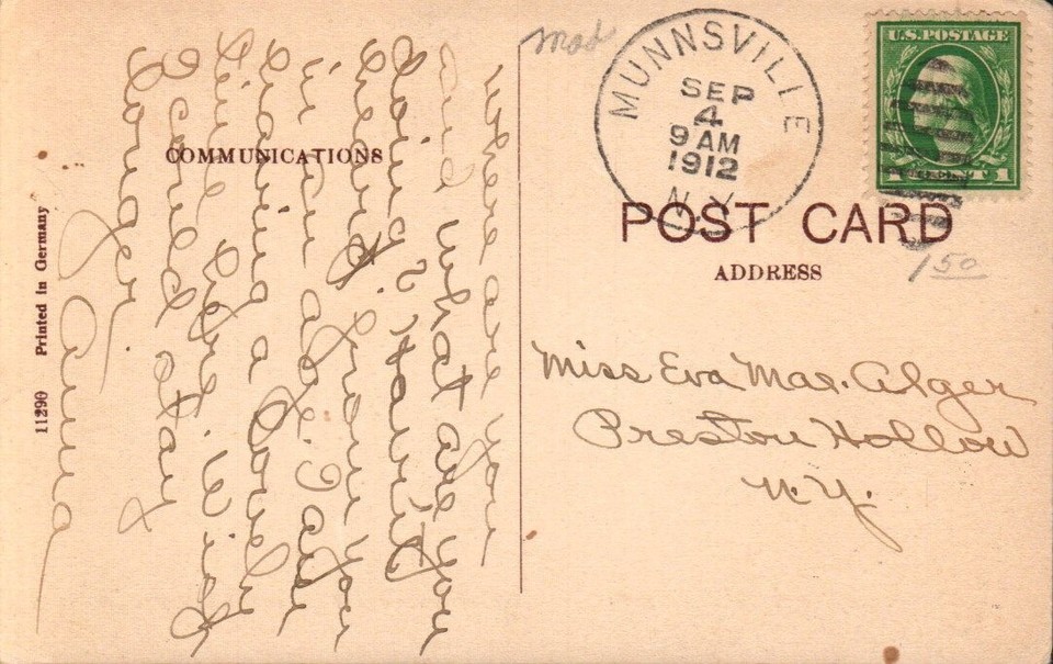 PostcardStockbridge Falls near Munnsville, New York Real Photo Posted