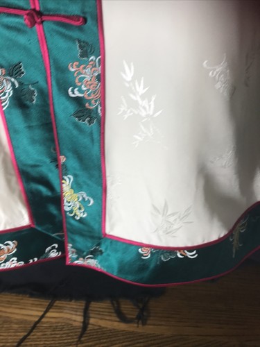Chinesische Kunst & Handwerk H.X. LTD 100% Seide Top Jacke Art To Wear Damen M - Bild 4 von 12
