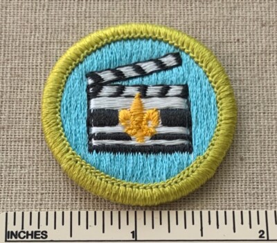 1980s CINEMATOGRAPHY Boy Scout Merit Badge PATCH BSA Movie Making Sash Award