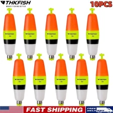 10pcs Snap-On Peg Floats EVA Foam Spring Fishing Corks for Crappie Snap-On Peg