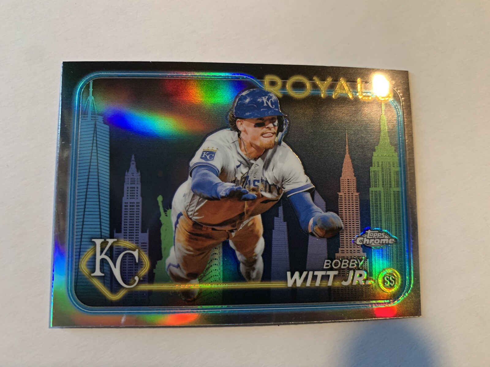 2024 Topps Chrome Bobby Witt Jr Big Apple SSP #120 Kansas City Royals
