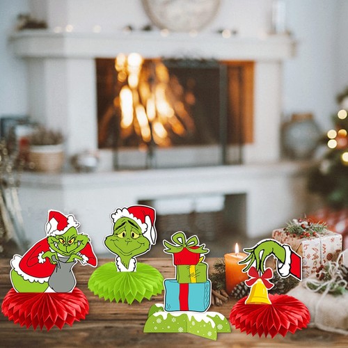 9 Pcs Christmas Decorations Christmas Party Centerpiece Honeycomb Table Toppe... - Picture 4 of 6