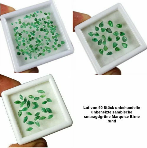 Unbehandelte Oval Lose Edelsteinart Smaragde