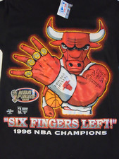 New Tags 1996 Vintage Chicago Bulls T Shirt Made in USA Rap Tee Michael Jordan