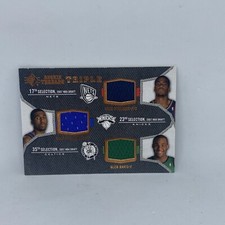 2007-08 SP Threads Triple Sean Williams Wilson Chandler Glen Davis Rookie RC