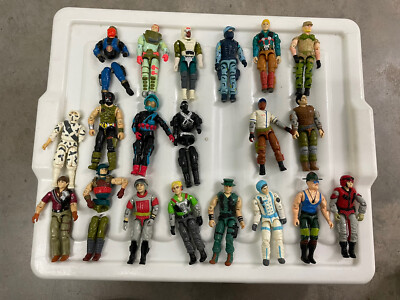 Vintage GI JOE A Real American Hero figure lot Hasbro Snake Eyes