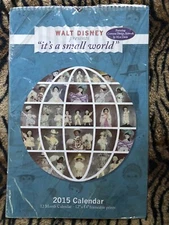 New IT'S A SMALL WORLD 50th Alice Davis Costume Art Disneyland 2015Calendar