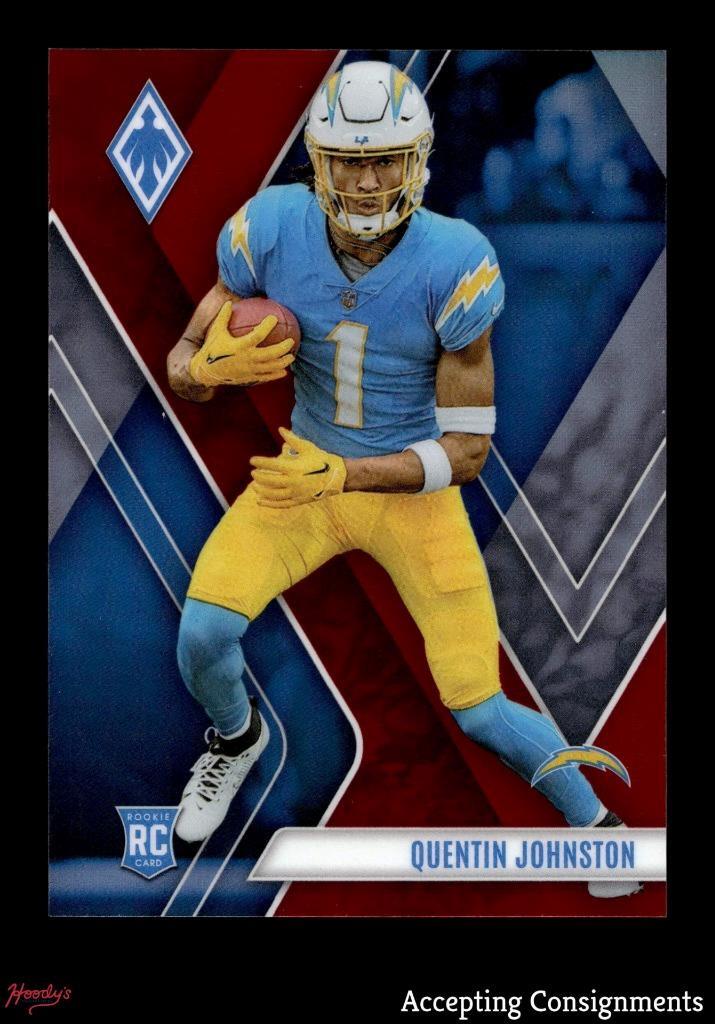 2023 Panini Phoenix Red #107 Quentin Johnston RC ROOKIE 027/250 CHARGERS
