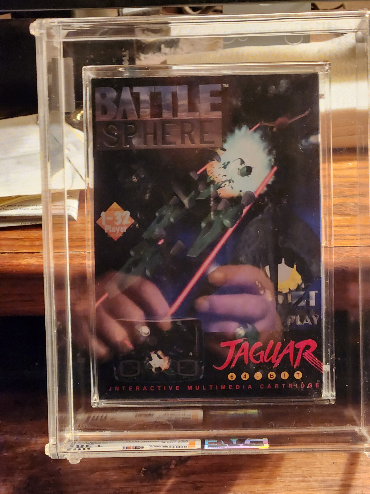 ATARI JAGUAR "BATTLE SPHERE" 64-Bit USA 4Play 2000! Graded 85+! VERY RARE! XLNT!