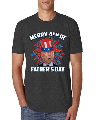 Joe Biden Merry 4th Of Father's Day Funny 4th of July Men Premium Tri Blend