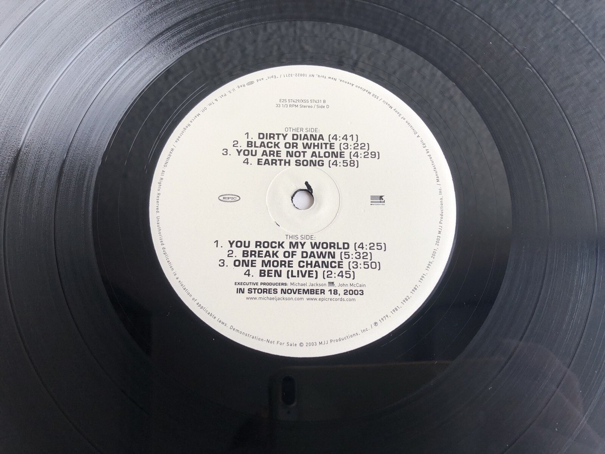 MICHAEL JACKSON/NUMBER ONE レコード Michael Jackson / NUMBER ONES 2003 US 2LP Promo Epic Records