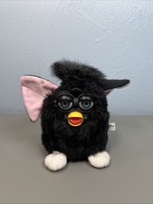 Black Witches Cat Furby Brown Eyes Tiger Electronics 1998 WORKS See Desc 