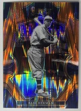 2023 Panini Select #107 Babe Herman Orange Flash Prizm