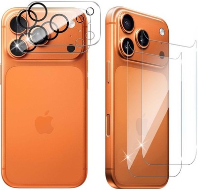 2X Schutzglas ( Rückseite + Kamera ) für iPhone 17 Pro / Max Hartglas Hinten