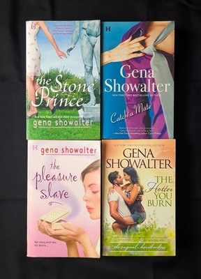 Lot Of 4 Gena Showalter Books - Imperia 1-2 Catch Mate Hotter Burn Stone Prince