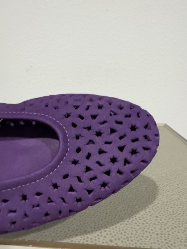 ARCHE Purple Lilly Maya Nubuck Ballet Flats Women's 38 US 7 Leather Perforated - Picture 8 of 18