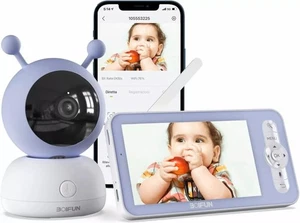 BOIFUN Baby Monitor 5“ Screen and App 1080p WiFi Temperature Humidity Sensor