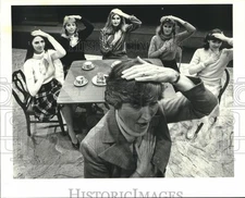 1987 Press Photo Scene from "Uncommon Women & Others" at Main St Theater Houston