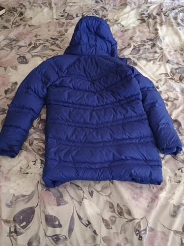 Marmot Girls Large Insulated Puffer Jacket Full Zip Hood Blue or S Small Women's image 2