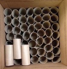 50 Empty Toilet Roll Tubes (Cores) for Crafts