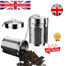Stainless Steel Tea Infuser Extra Fine Mesh Loose Leaf Strainer Chain Hook
